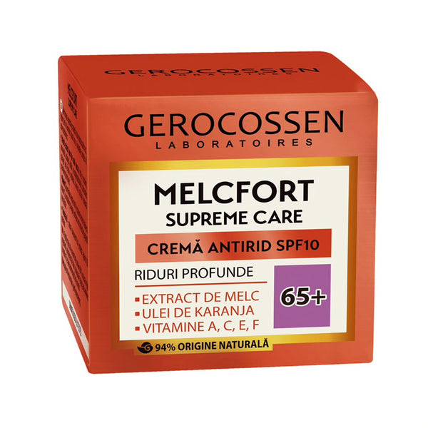 Crema antirid riduri profunde 65+ SPF10 Melcfort Supreme Care 50 ml, Gerocossen