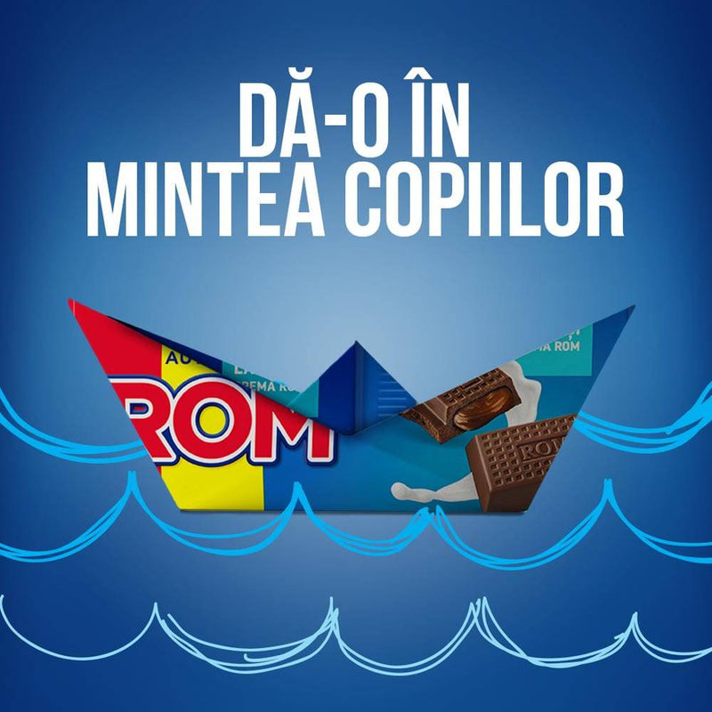 Rom - baton cu crema rom, arahide si caramel